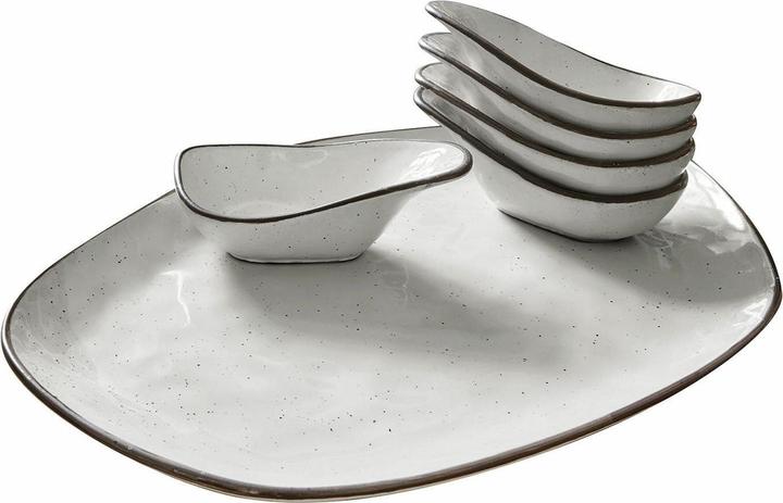 Immagine prodotto Loberon Set di 6 ciotole da portata Biarré grigio
