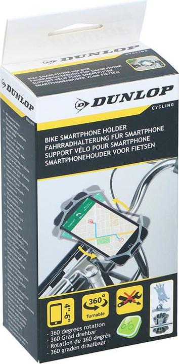Produktbild Dunlop Fahrradtelefonhalter 10-15 cm drehbar (Schwarz)