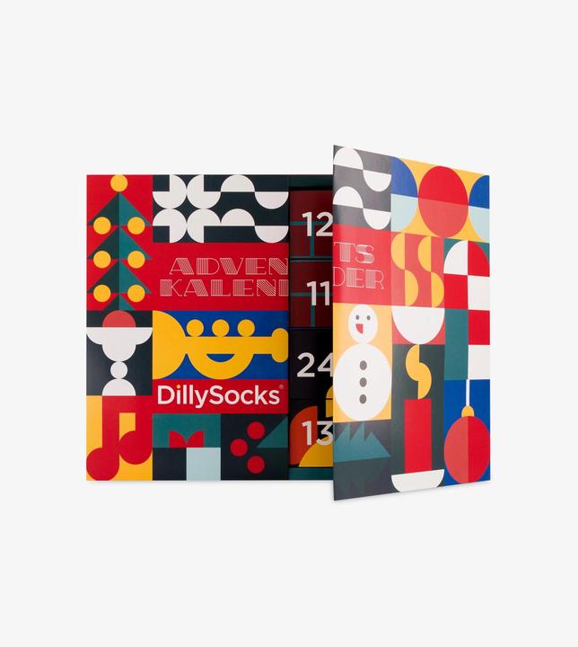 Actual product image DillySocks Advent calendar