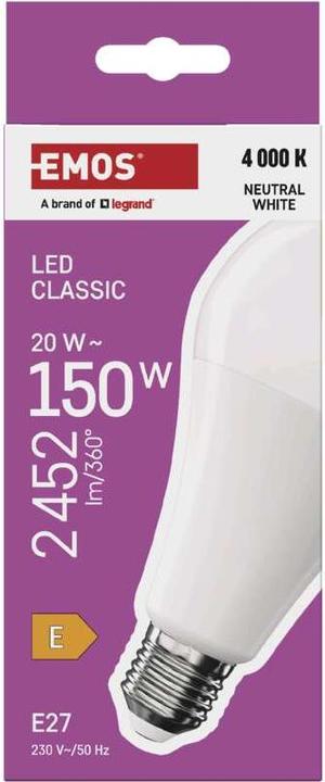 Produktbild Emos Classic (E27, 20 W, 2452 lm, 1 x, E)