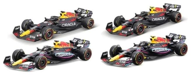Immagine prodotto Bburago Diecast 1:43 Race Formula Red Bull World Champion Set Con 4 auto (2021/2023) Età 3+ 18-3