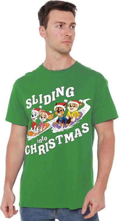Image du produit Paw Patrol - T-shirt SLIDING INTO CHRISTMAS - Homme (XXL)