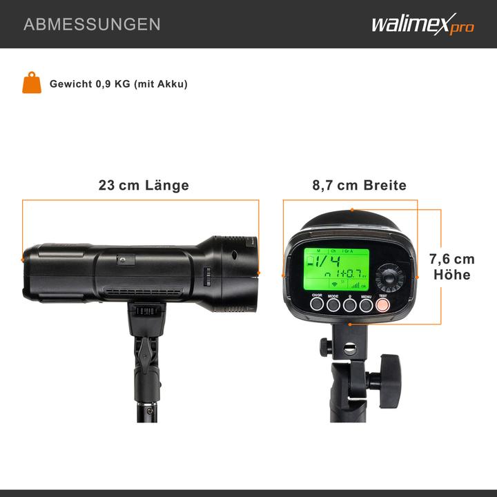 Actual product image Walimex pro Mover 200 TTL Set Single (200 W, Set)