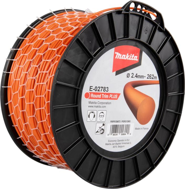 Produktbild Makita Mähfaden rund 2,4mmx262m (Mähroboter, Trimmerfaden + Fadenspule)