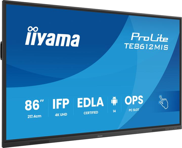 Image du produit iiyama 86" iiWare13E, Android 14, EDLA/non-EDL (3840 x 2160 pixels, 85.60")