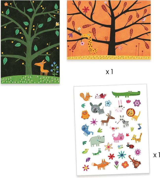 Produktbild Djeco Sticker und Basteln Fangen (30 Sticker)