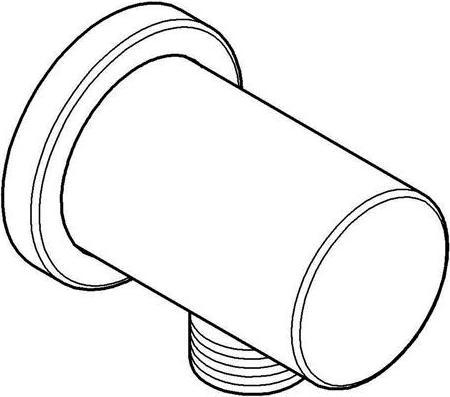 Produktbild Grohe Wandanschlussbogen Rainshower 1/2" rd Ros mo wh