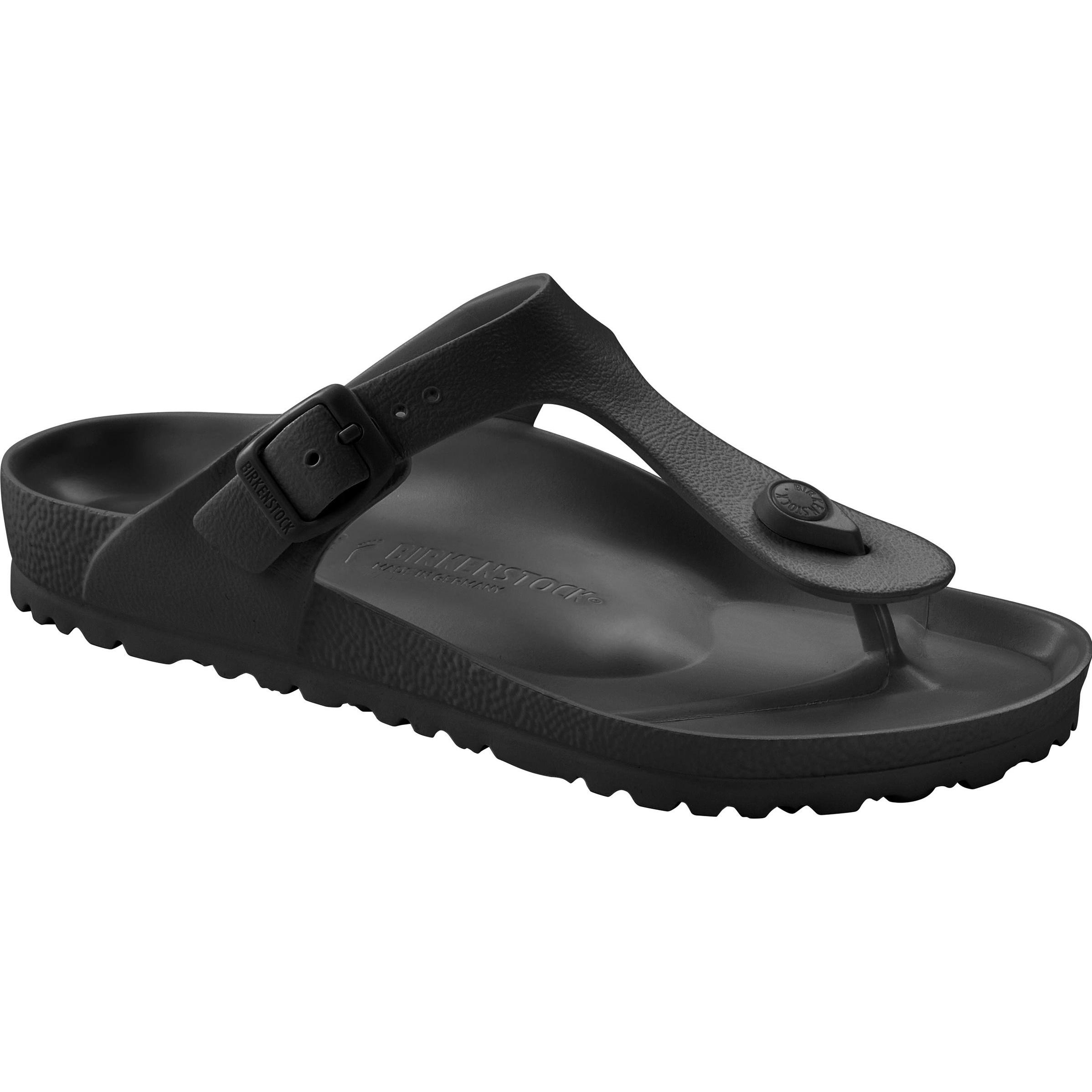 Birkenstock, Damen, Sandalen, Zehensteg Gizeh, Schwarz, (37)