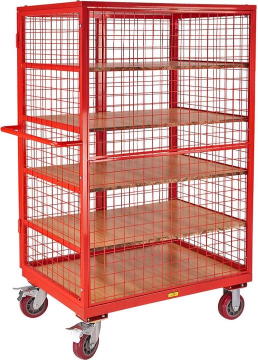Produktbild Dema Plattformwagen Transportwagen mit 5 Böden + 4 Gitterwände (500 kg)