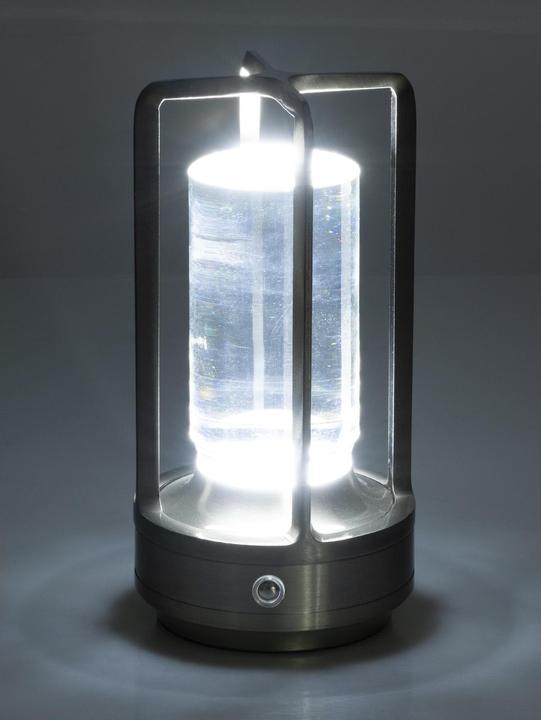 Actual product image Cocon USB-Tischleuchte Laterne, Silber, Dimmbar: nicht dimmbar