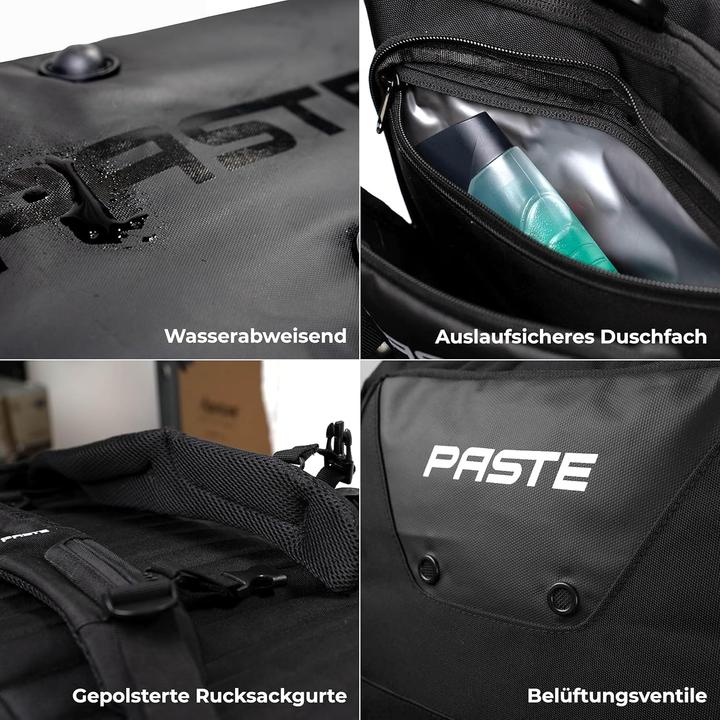 Immagine prodotto Paste Sporttasche mit Rucksackfunktion und Nassfach (68 l)
