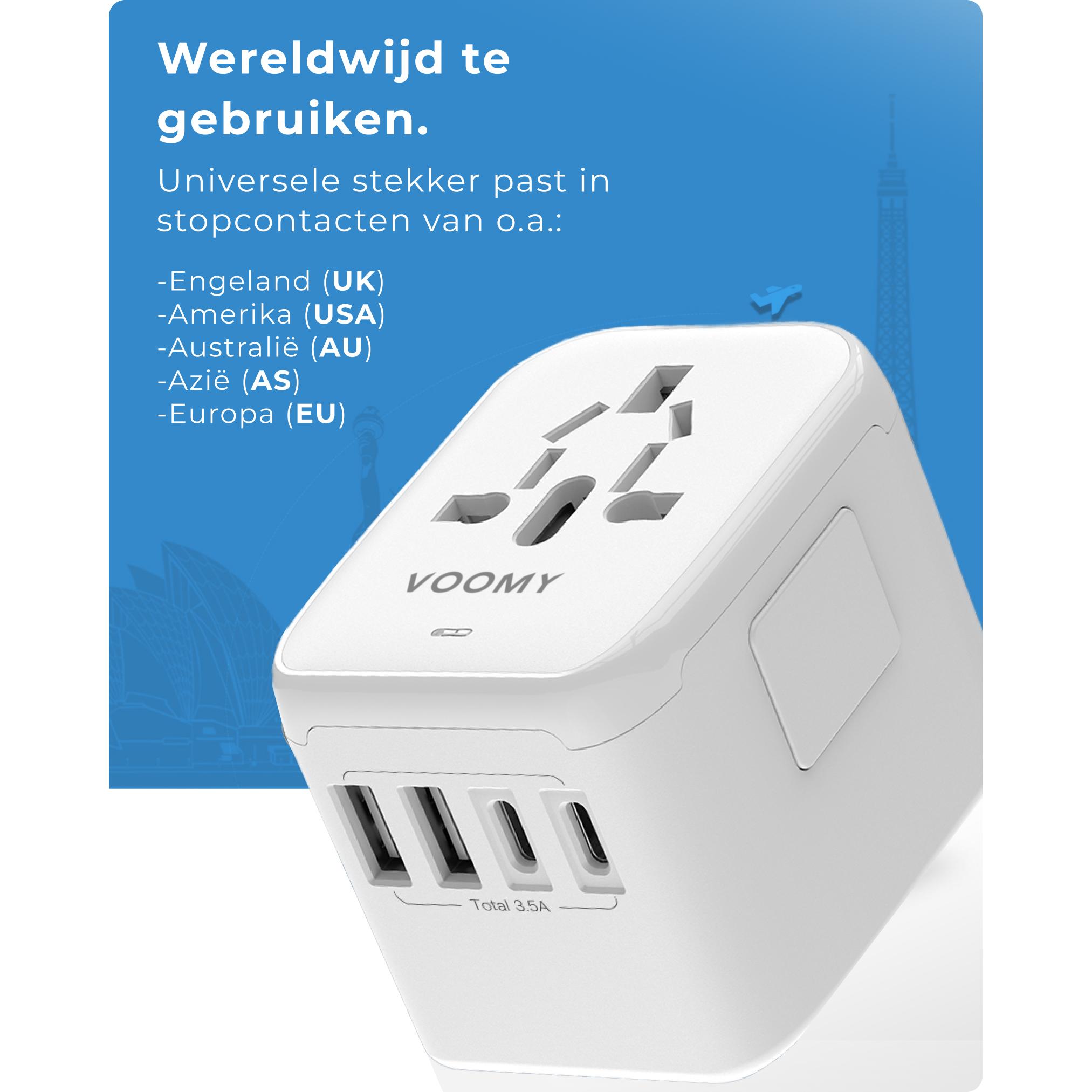 Thumbnail - Voomy, Reiseadapter, Travel Y25