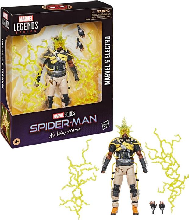 Actual product image Hasbro Marvel Legends Series Marvel’s Electro, Spider-Man: No Way Home Sammlerobjekt Action-Figur, 15 cm