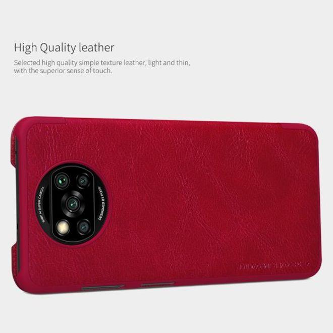 Actual product image Nillkin Qin Series (Xiaomi Poco X3 NFC, Xiaomi Poco X3 Pro)