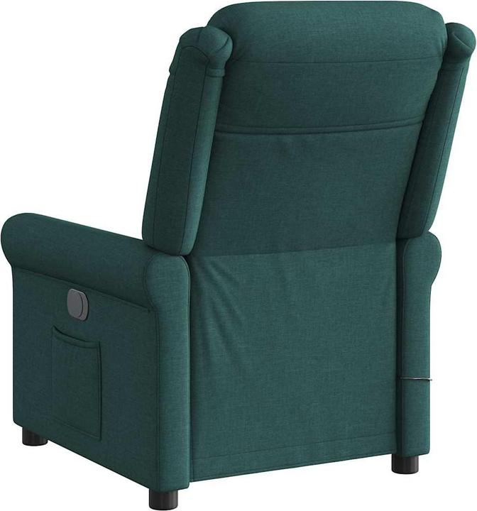 Immagine prodotto VidaXL Sedia da massaggio elettrica in tessuto verde scuro