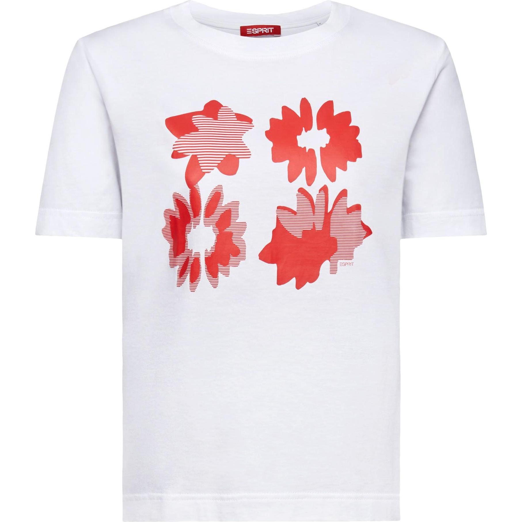 Esprit, Damen, Shirt, t-shirt it rundhalsausschnitt, daen, Weiss, (M)
