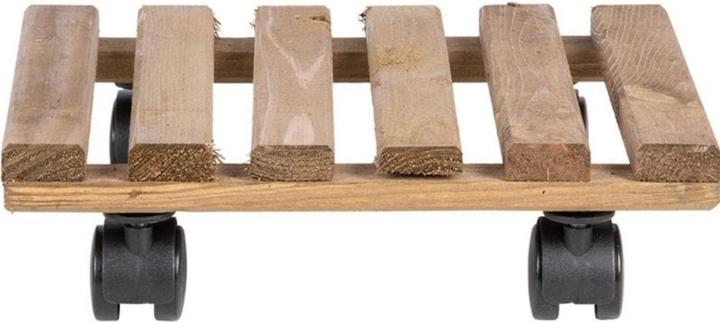 Esschert Design Rolleruntersetzer Quadratisch L Braun