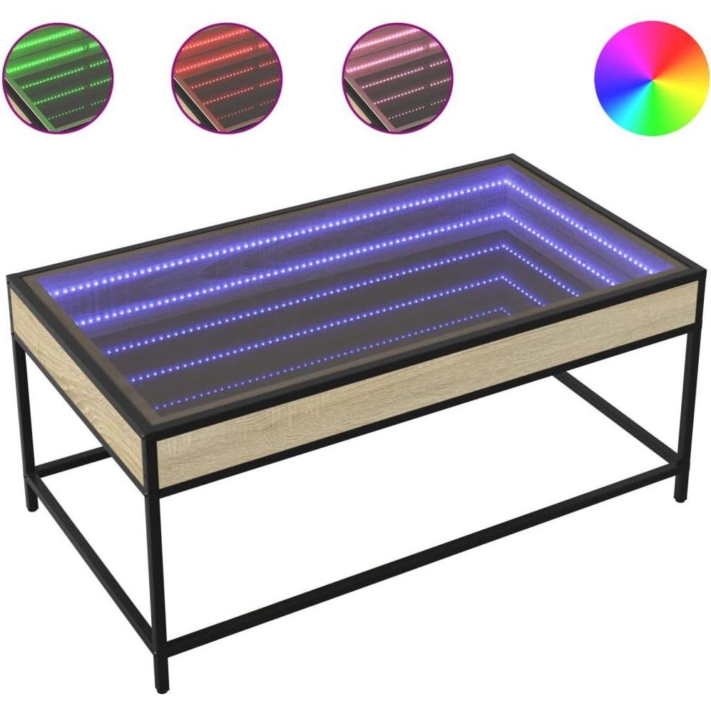 Thumbnail - VidaXL, Couchtisch + Beistelltisch, Lenja (90 x 50 x 41 cm)
