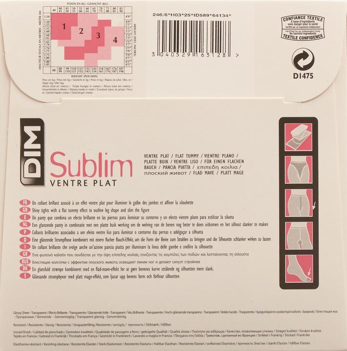 Produktbild DIM Sublim Ventre Plat (15 DEN, 38 - 40)