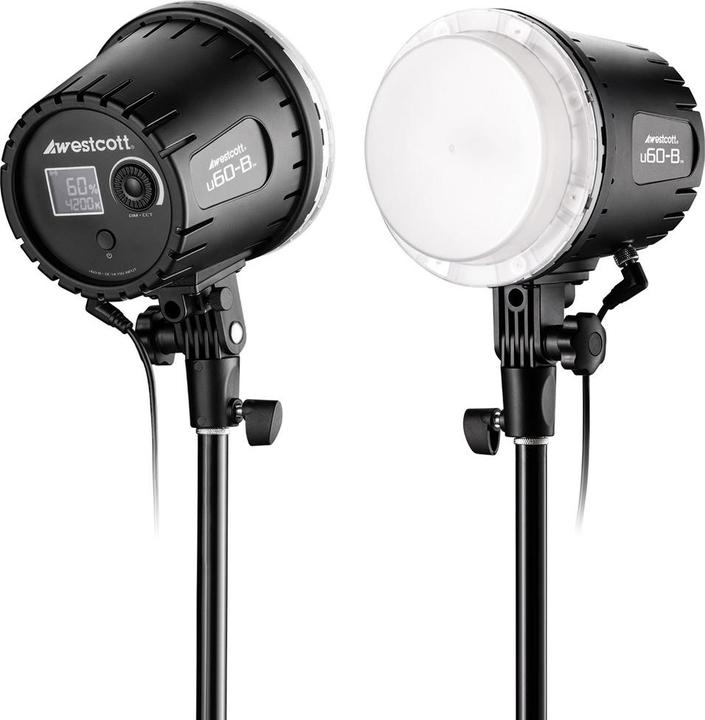 Actual product image Westcott U60 B Bi Colour LED 3 Light Softbox Kit