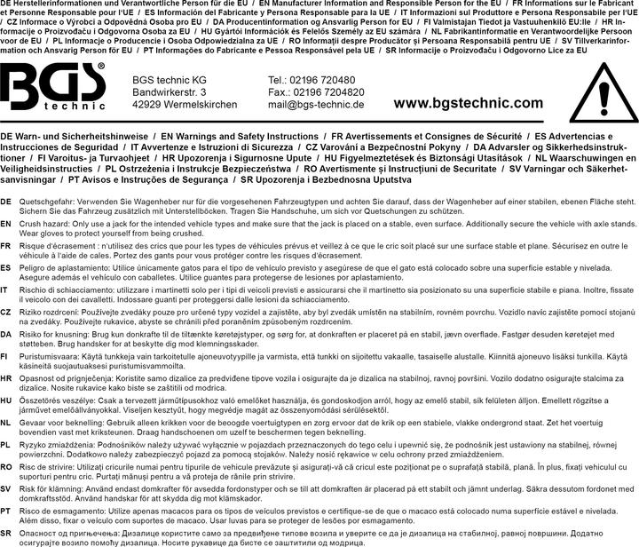 Image du produit BGS Cric cisaille à manivelle | 1 t