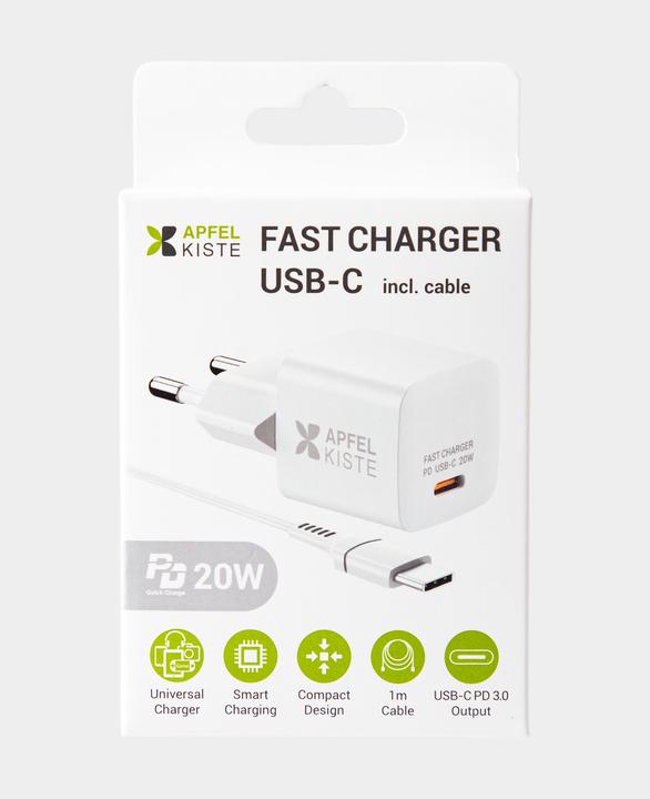 Produktbild Apfelkiste USB-C Schnellladegerät 20W PD (20 W, 1 Port)