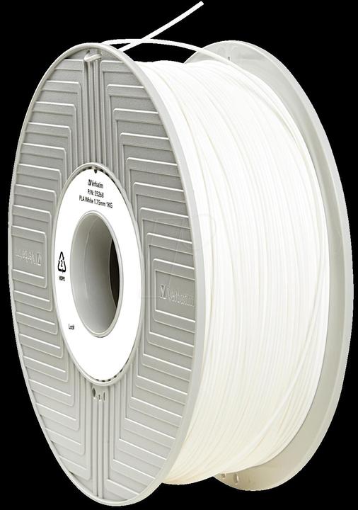 Actual product image Verbatim Filament (PLA, 1.75 mm, 1000 g, White)