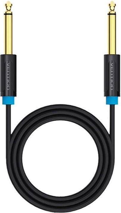 Actual product image Vention 6.35mm TS Male to Male Audio Cable 3m BAABI (black) (3 m, 6.3mm jack cable)