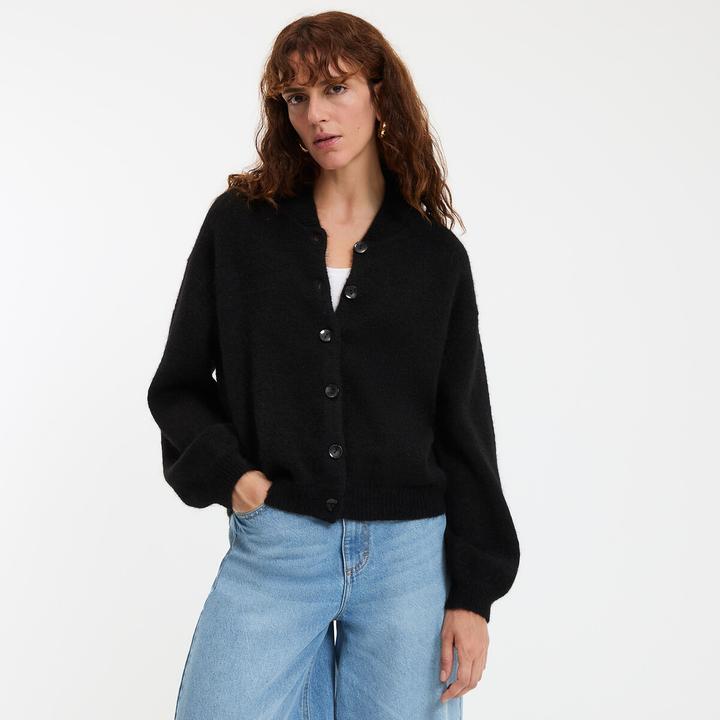 Immagine prodotto La Redoute Collections Strickjacke mit Stehkragen (S)