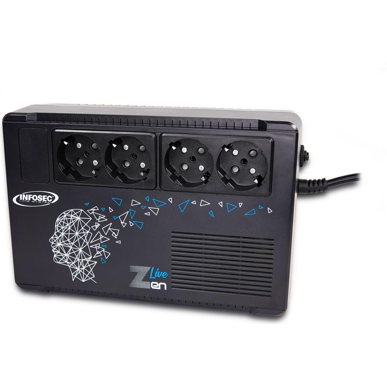 Infosec Zen Live 500 (500 VA, 300 W, Line-Interaktiv USV) (66081)
