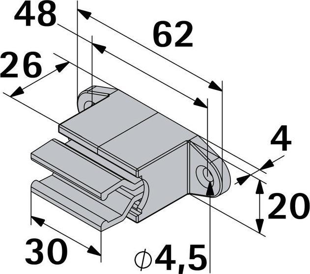 Produktbild Hettich Klemmhalter (1 Stk.)