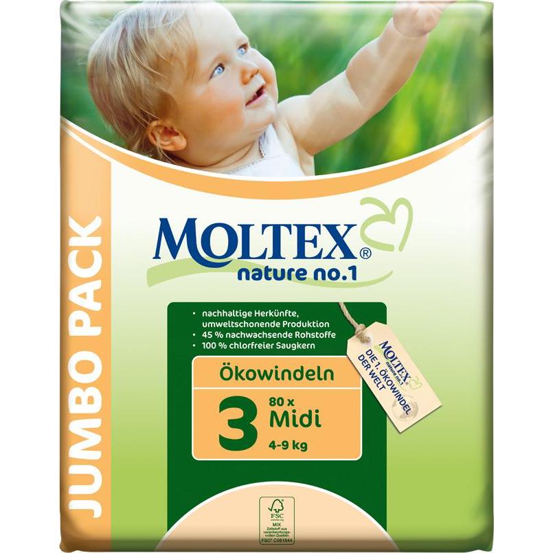 Moltex Pure & nature babyluiers maxi (29 Stuks