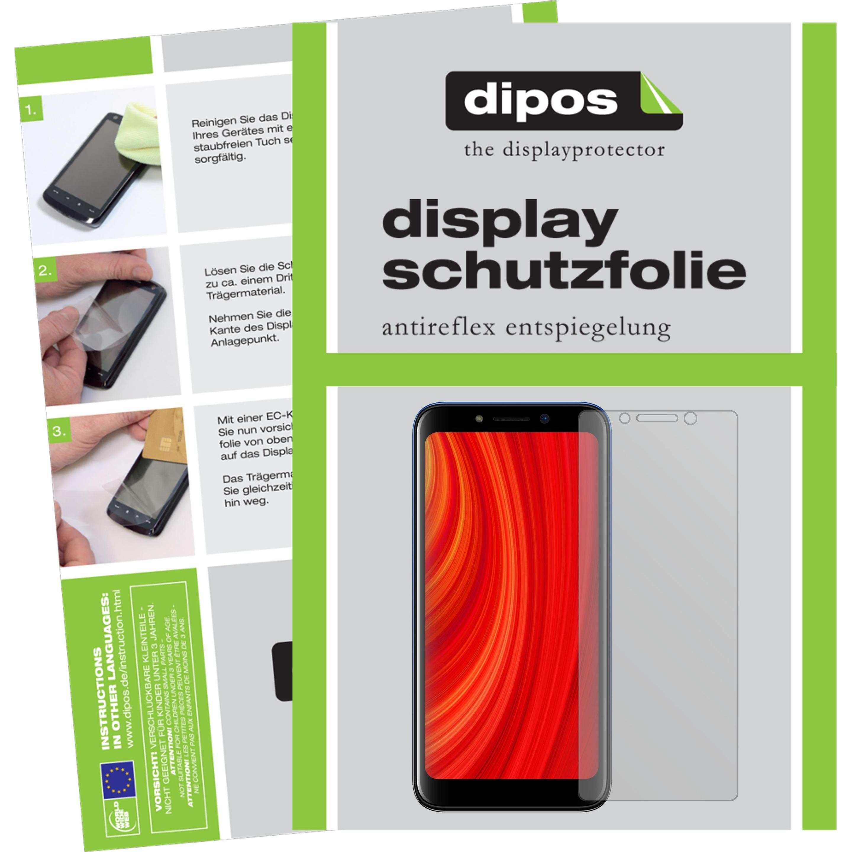 Dipos Displayschutzfolie Antireflex (5 Stück, Lava Z61 Pro), Smartphone Schutzfolie, Transparent