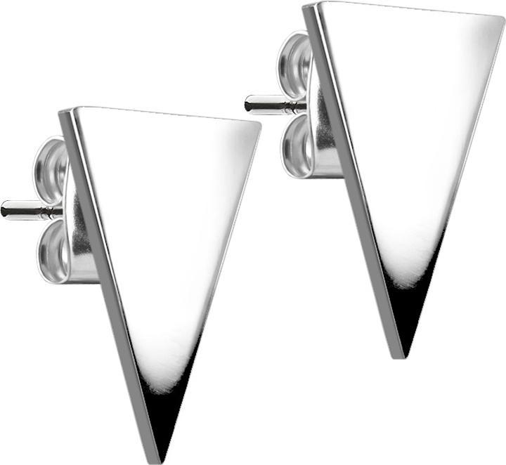 Immagine prodotto Star Piercing Orecchini a perno in argento a triangolo (senza ottone, Acciaio chirurgico 316L)