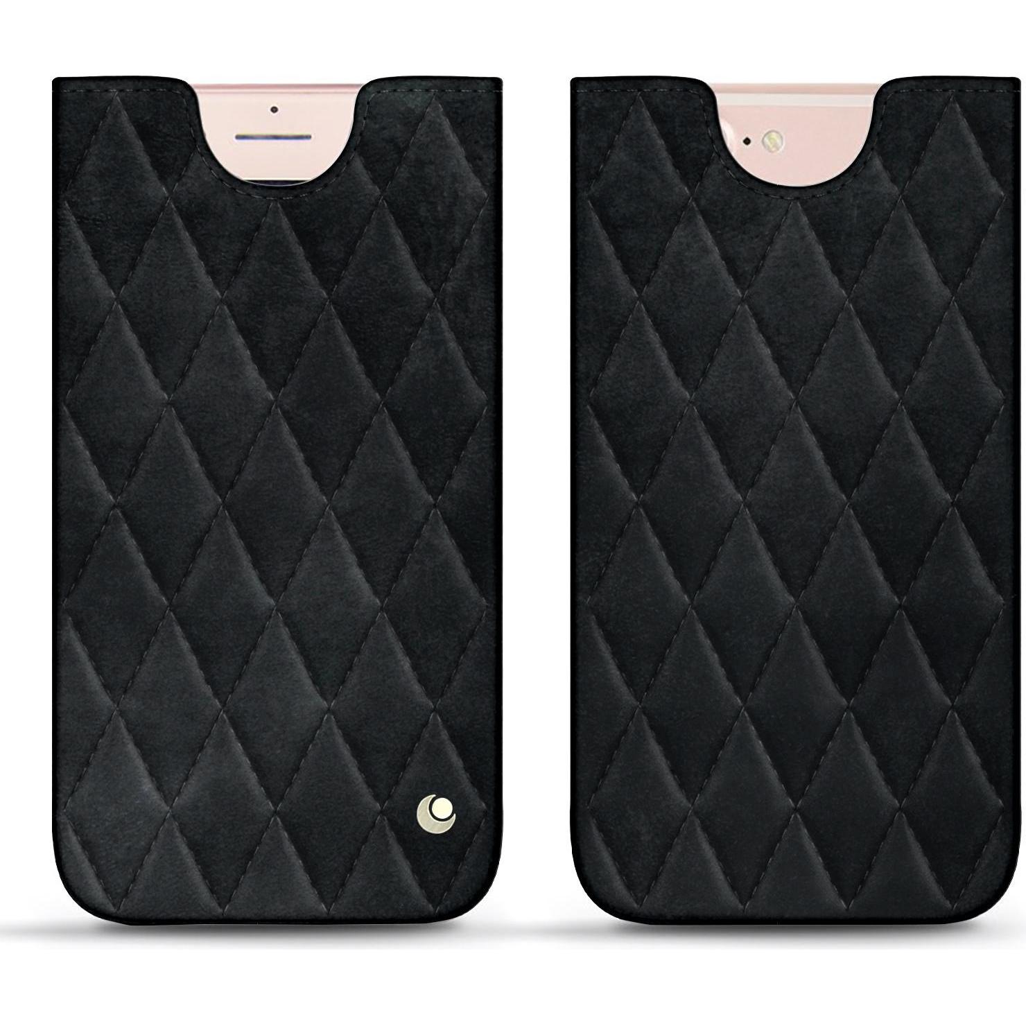 Noreve Lederschutzhülle (Apple iPhone 7 Plus), Smartphone Hülle, Schwarz