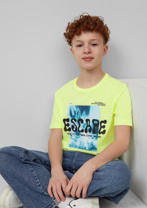 Produktbild S.Oliver T-Shirt Baumwoll-T-Shirt mit 3D-Druck (170, 176)