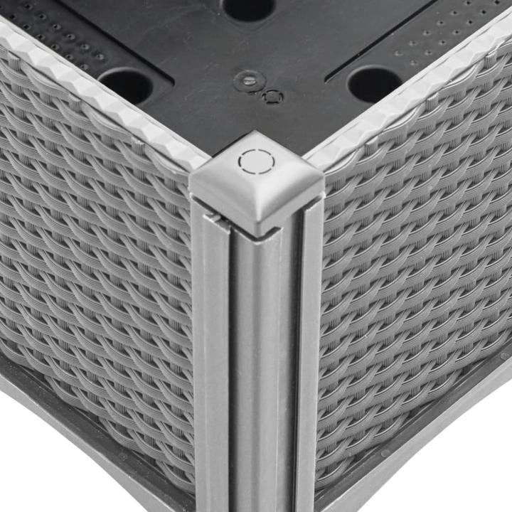 Actual product image vidaXL Planter with trellis PP