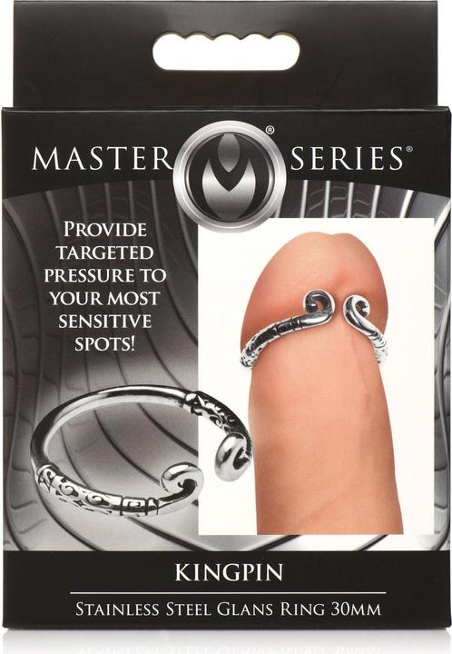 Actual product image Master Series Stainless steel shiny ring (2.40 cm)