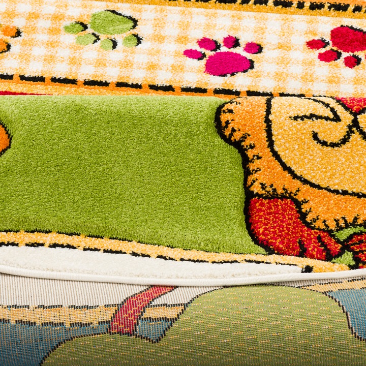 Produktbild Pergamon Kinder Teppich Savona Kids Lustige Zoowelt Rund (200 x 200 cm)