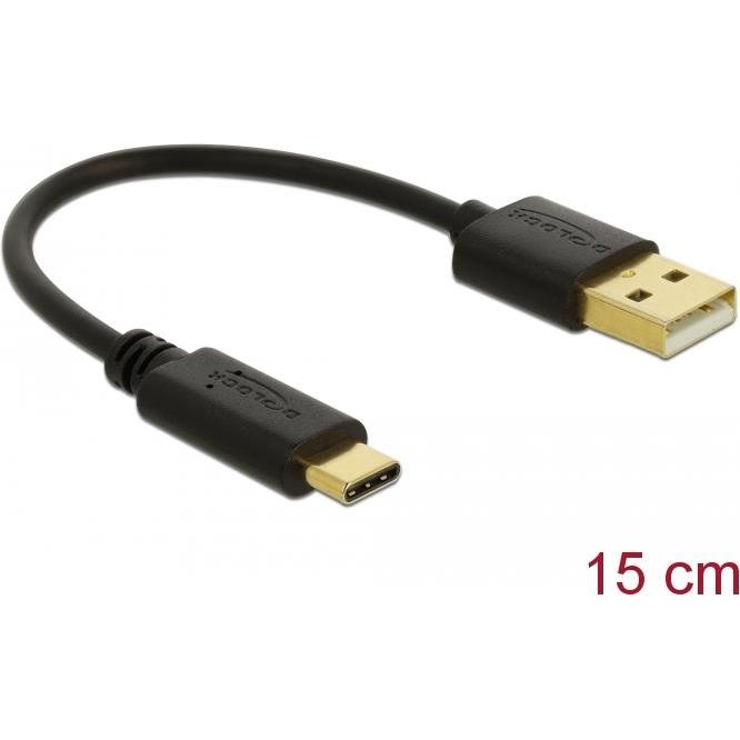 Thumbnail - Delock USB A — USB C (0.15 m), USB Kabel