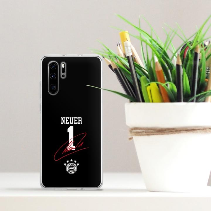Produktbild DeinDesign Silikon Hülle für Huawei P30 Pro Handyhülle Case Smartphone Schutzhülle FC Bayern München FCB (Huawei P30 Pro)