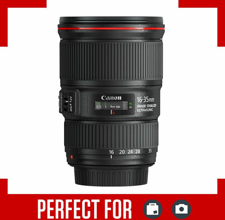 Productafbeelding Canon EF 16-35mm / 4.0 L IS USM Invoer (Canon EF, APS-C / DX)