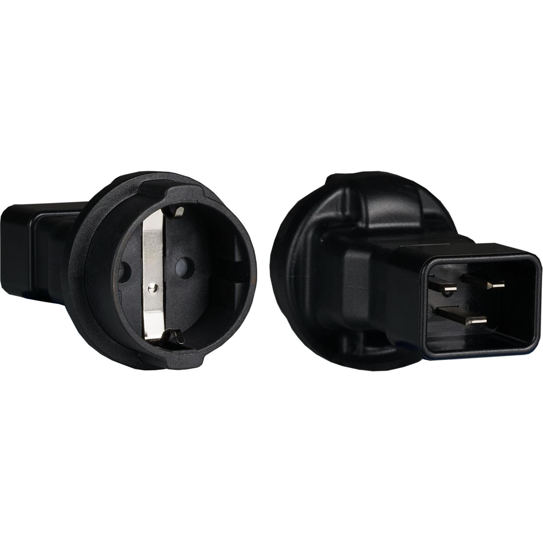 EFB Elektronik GmbH Adattatore di corrente Inghilterra UK YL-6023,GBR BS1363 5A spina/CEE 7/3 presa, Accessori per armadio rack, Nero