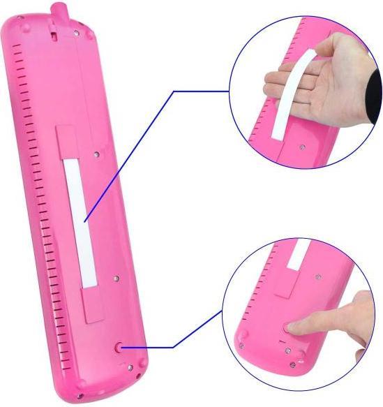 Actual product image keepdrum Melodica Pink 37 keys with bag