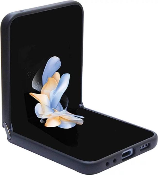 Actual product image Guess Glitter Flakes Case for F731B Samsung Galaxy Z Flip5 - black (Samsung Galaxy Z Flip5)