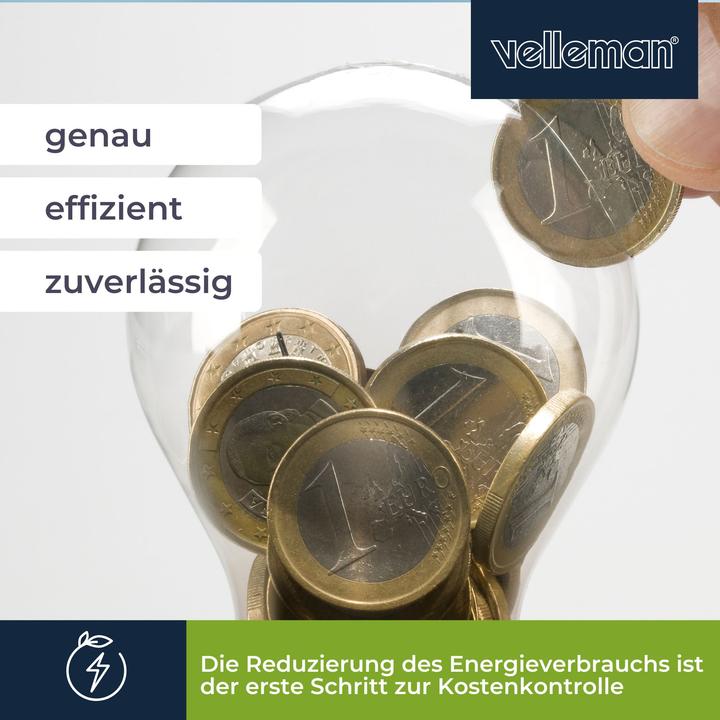 Actual product image Velleman Energy consumption meter