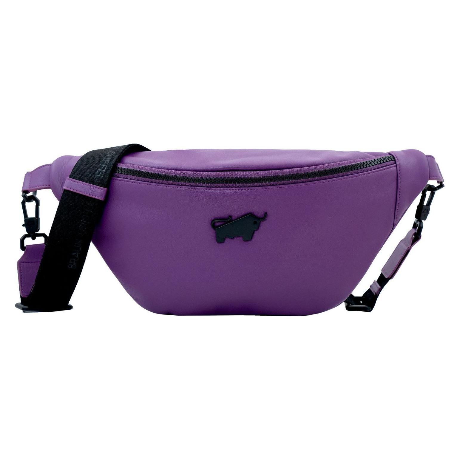 Braun Büffel, Damen, Bauchtasche, Capri Gürteltasche Rfid Schutz Leder 35 Cm, Violett