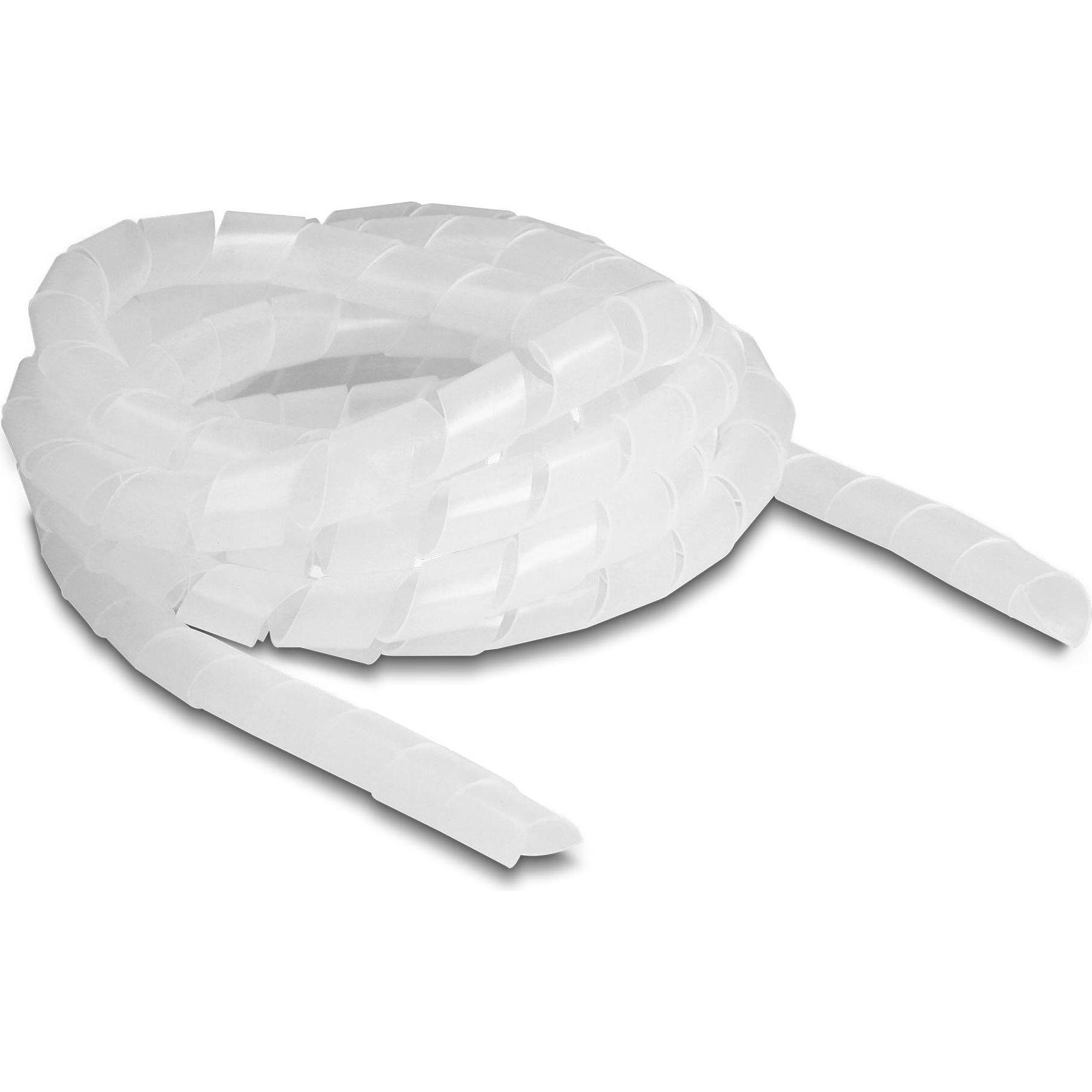Delock, Kabelschutz + Kabelführung, Spiroschlauch flexibel 2 m x 12 mm Transparent (Kabelspiralschlauch, 2000 mm)