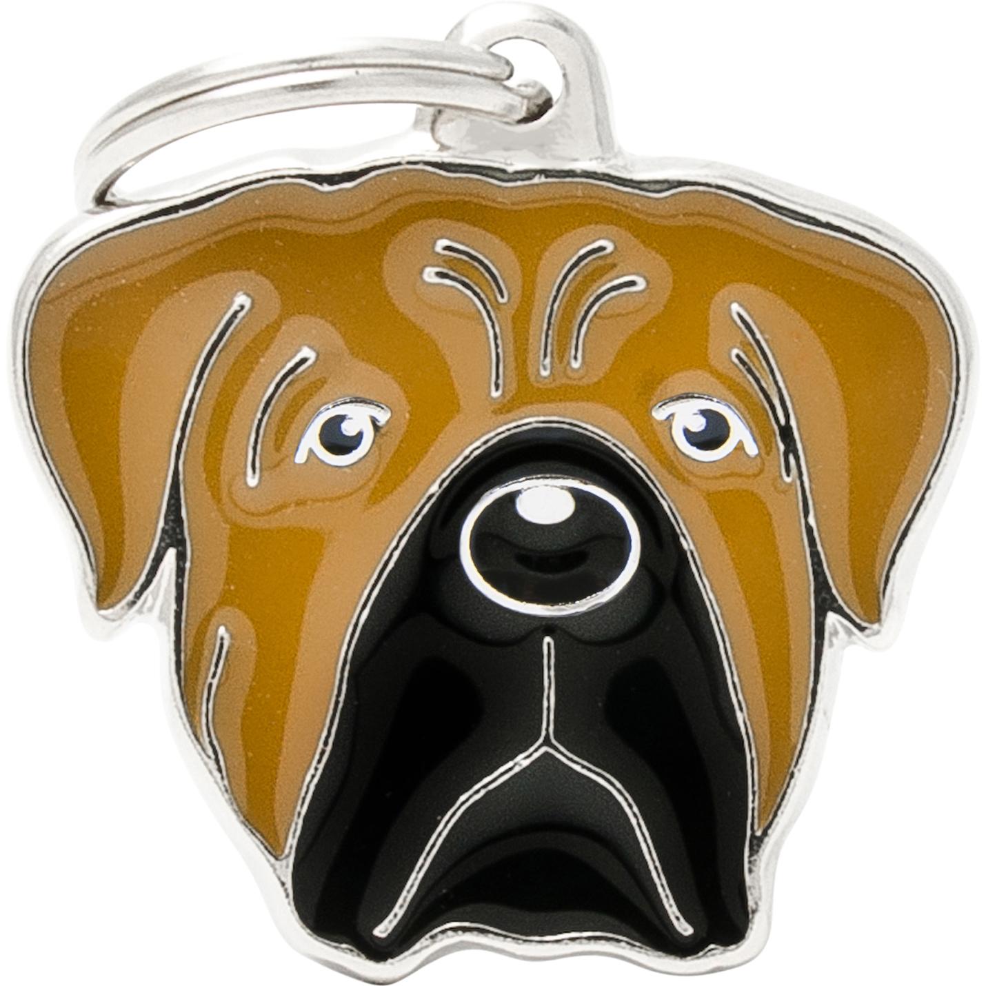 Myfamily Amici di MyFa tegn, Cane Corso, brun (Cane), Collare + Guinzaglio