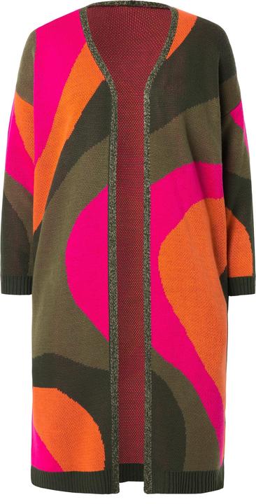 Produktbild Angel of Style Long-Strickjacke, Feinstrick, Colormuster, offene Form (58)